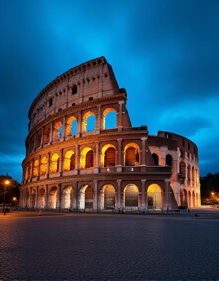 Colosseo al tramonto